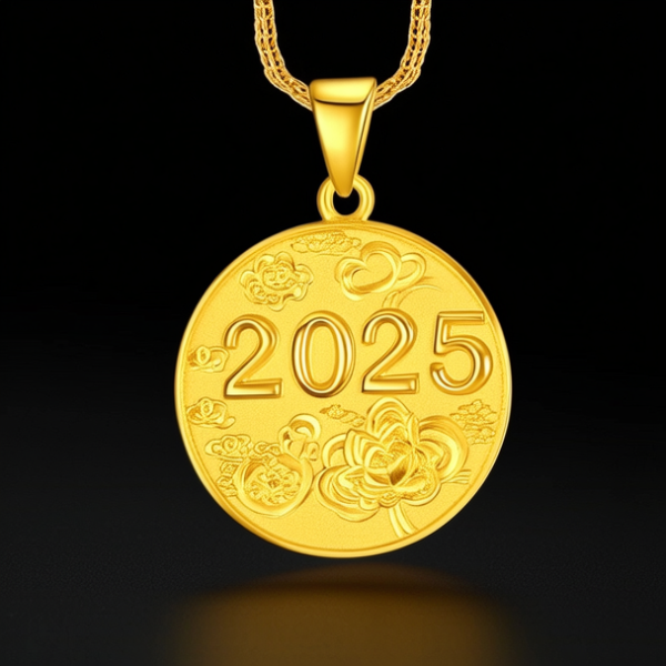 2025黄金吊坠图片